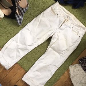 Abercrombie and Fitch white jeans